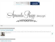 Tablet Screenshot of amandarappdesign.com